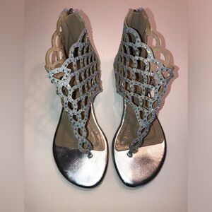 Dream Pairs Flat Shoes Women Silver Prom Dance